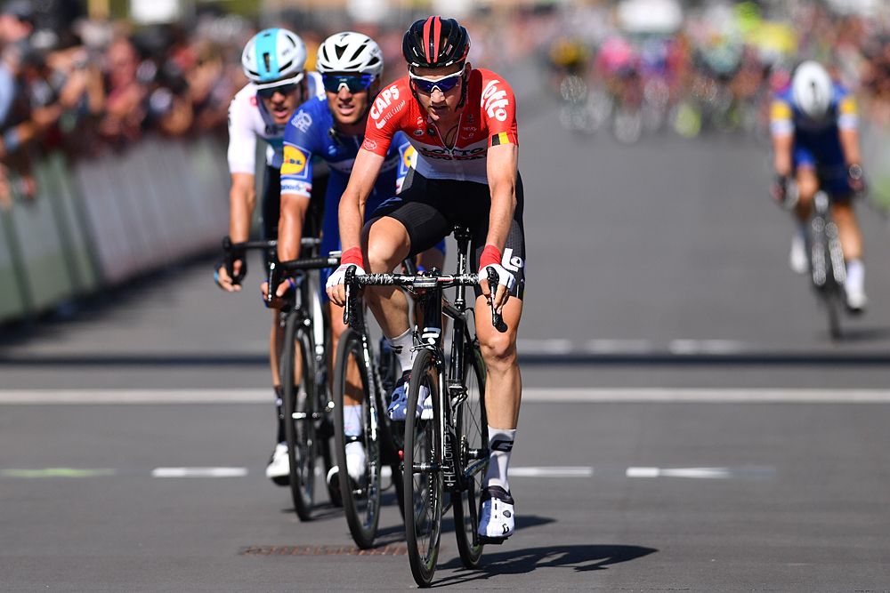 Tim Wellens crossed the line for second place on the day