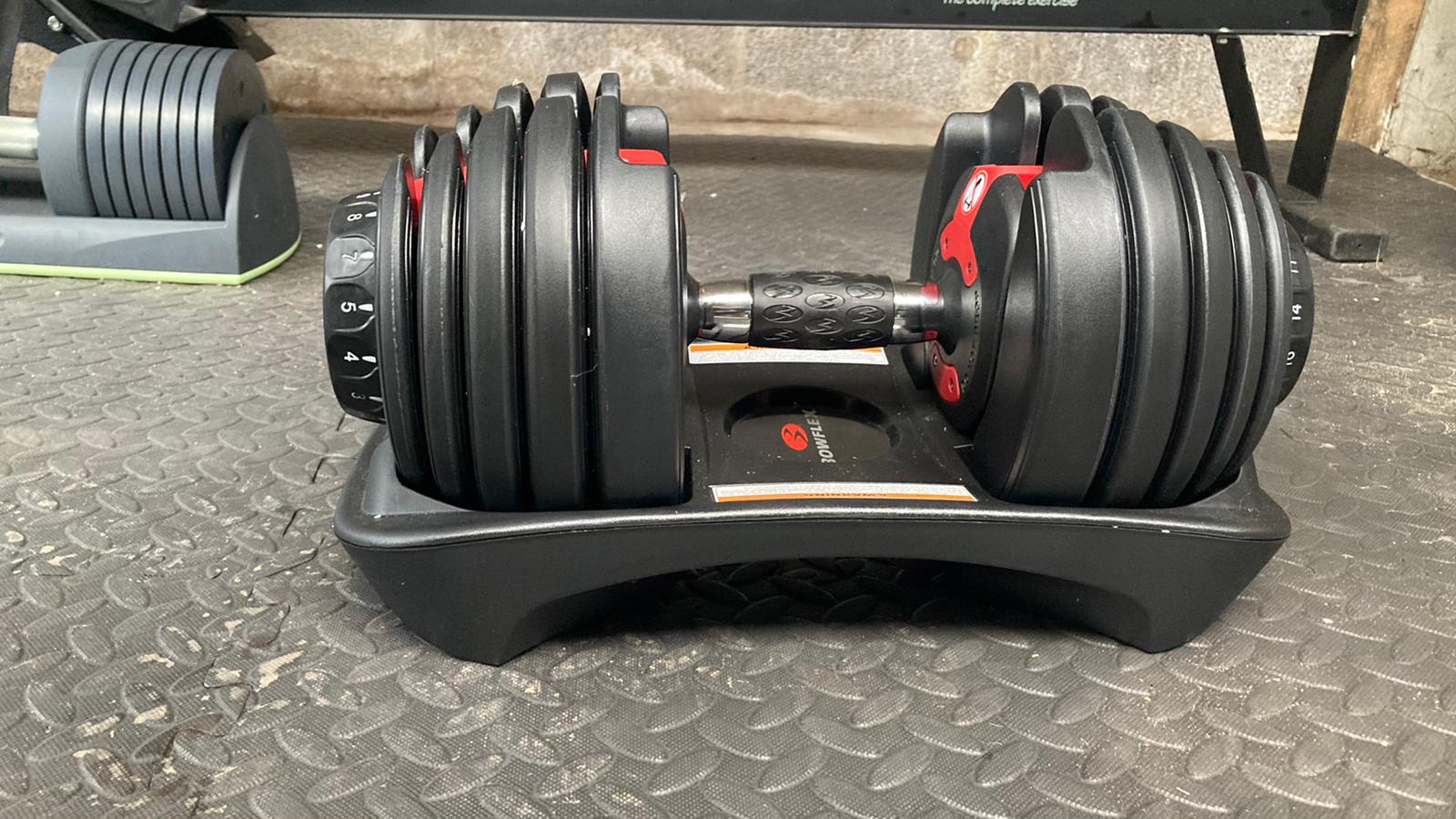 The BowflexSelectTech 552 adjustable dumbbell