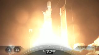 SpaceX's Falcon 9 rocket lifting off from NASA’s Kennedy Space Center in Florida.