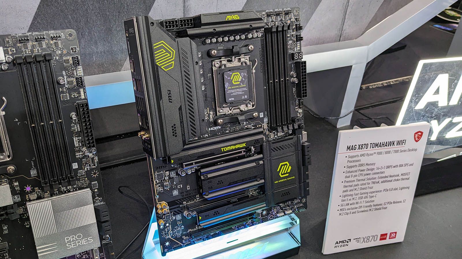 MSI's X870 and X870E motherboards come with an auxiliary 8pin power