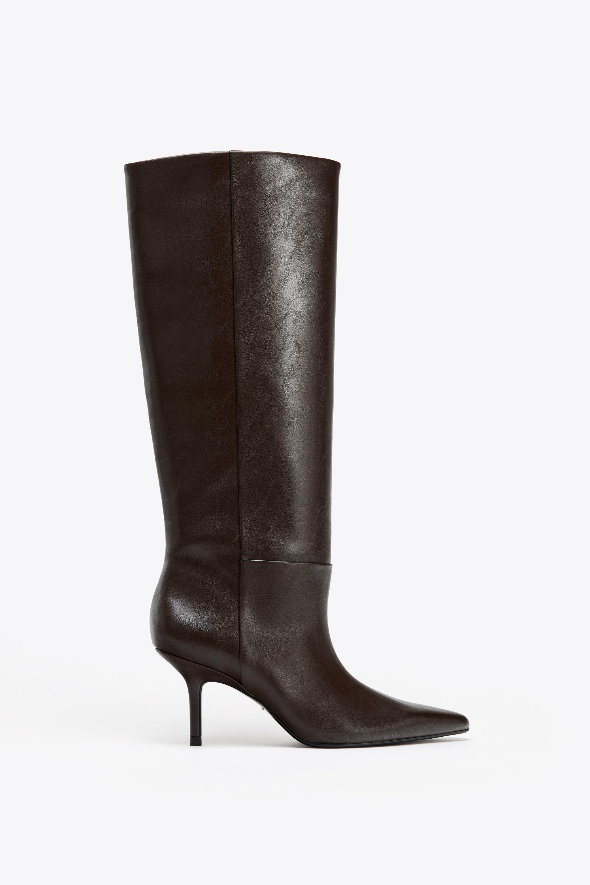 Pointed High-Heel Boots