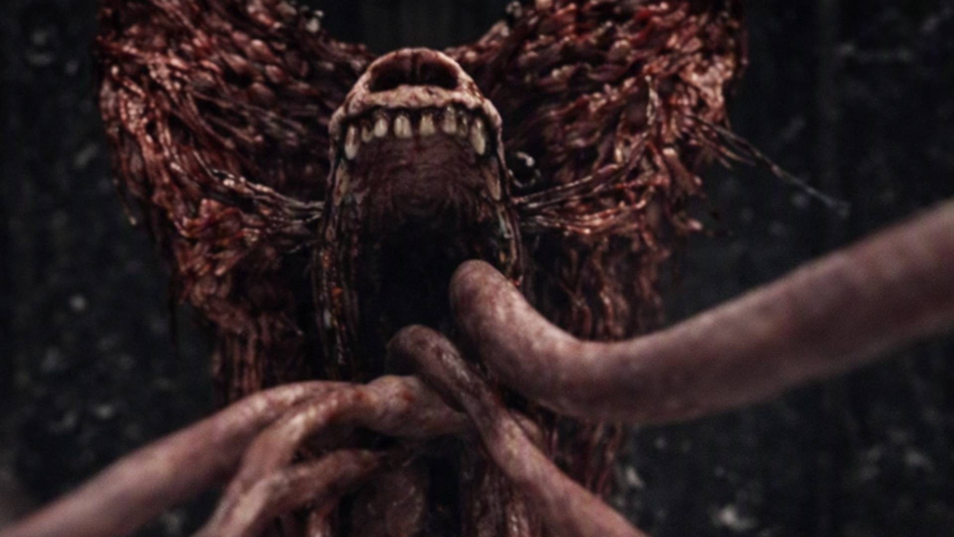 A mutant dog in the Resident Evil movie