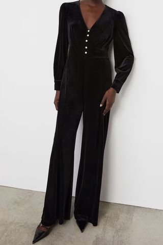 Finery London Velvet Jumpsuit