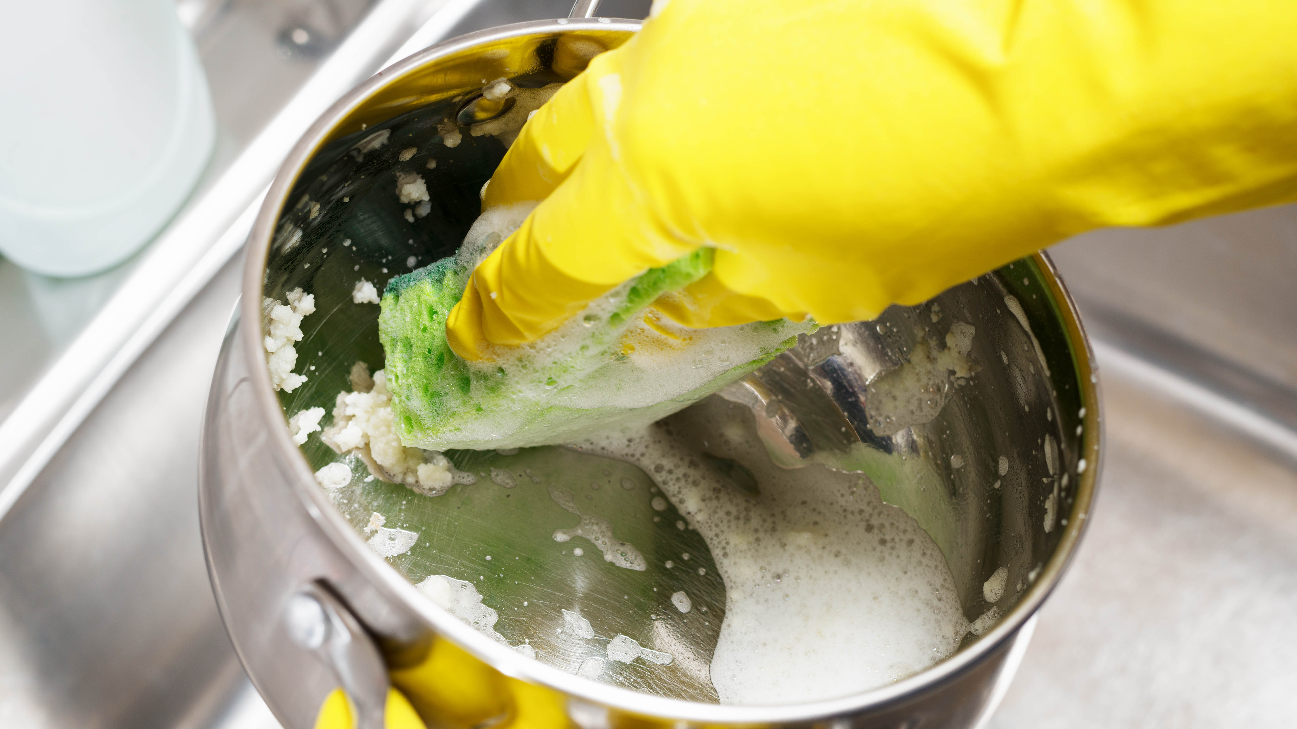 Clean the bowl with soap and water