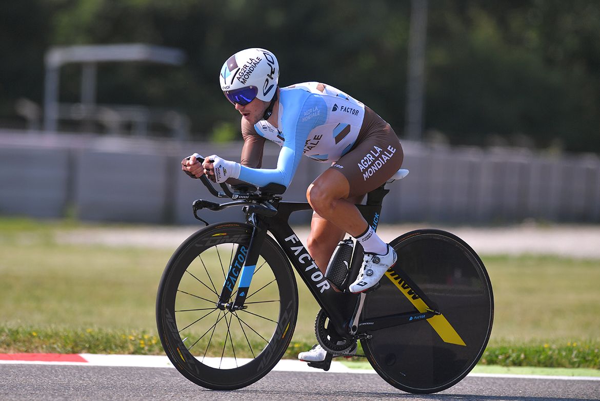 Domenico Pozzovivo on the final stage of the Giro d'Italia