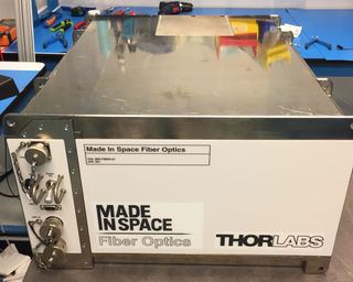 Made In Space has produced ZBLAN optical fiber in orbit using this machine. The company plans to launch a second, bigger ZBLAN-manufacturing facility to the International Space Station in the next year or so.