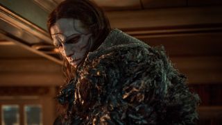 The Creature (Jacob Elordi) shares his story in Frankenstein.