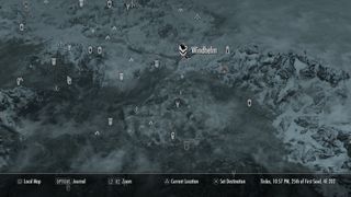 Skyrim map: Windhelm