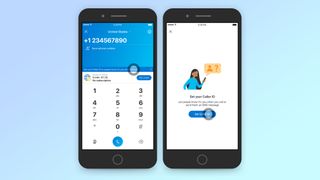 Screenshots showing how to use Skype to make calls to landlines and mobile phones