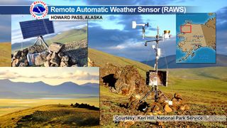 Howards Pass remote weather station