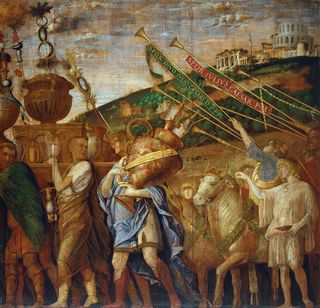 The Vase Bearers, from the series ‘The Triumph of Caesar’ by Andrea Mantegna (about 1484–92)