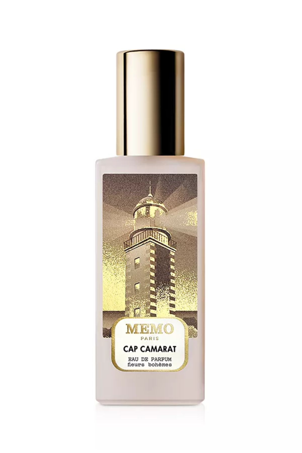 A bottle of Memo Paris Cap Camarat fragrance.