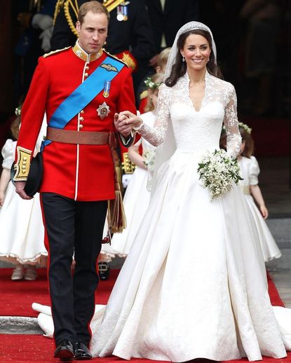 Like most royal weddings, the ceremony was held at Westminster Abbey. 