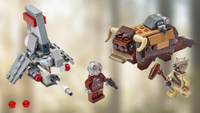 Lego Star Wars T-1 Skyhopper vs. Bantha Microfighters: