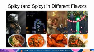 Hard games and spiky foods