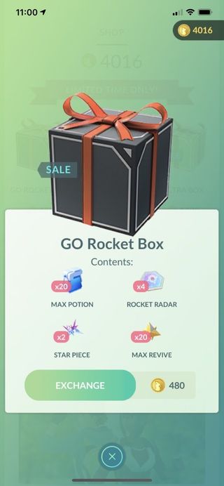 Pokemon Go Fest 2020 Screenshot Go Rocket Box