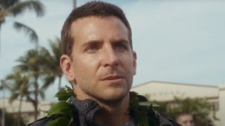 Bradley Cooper in a lei in Aloha