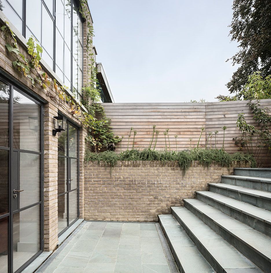 staircase outside the house