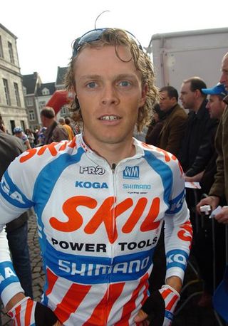 Theo Eltink (Skil-Shimano) at the start of the 2009 Amstel Gold Race.