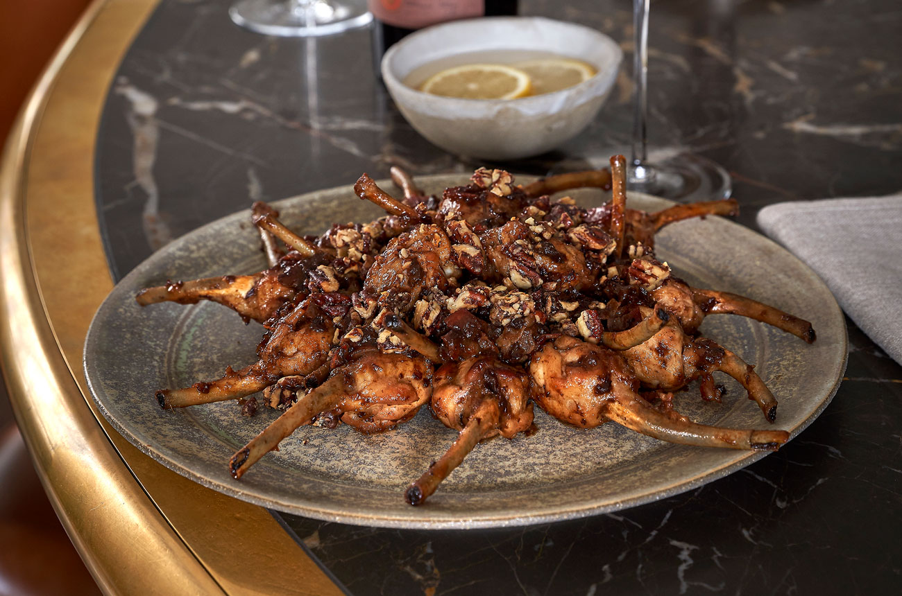 Sticky chicken tulips