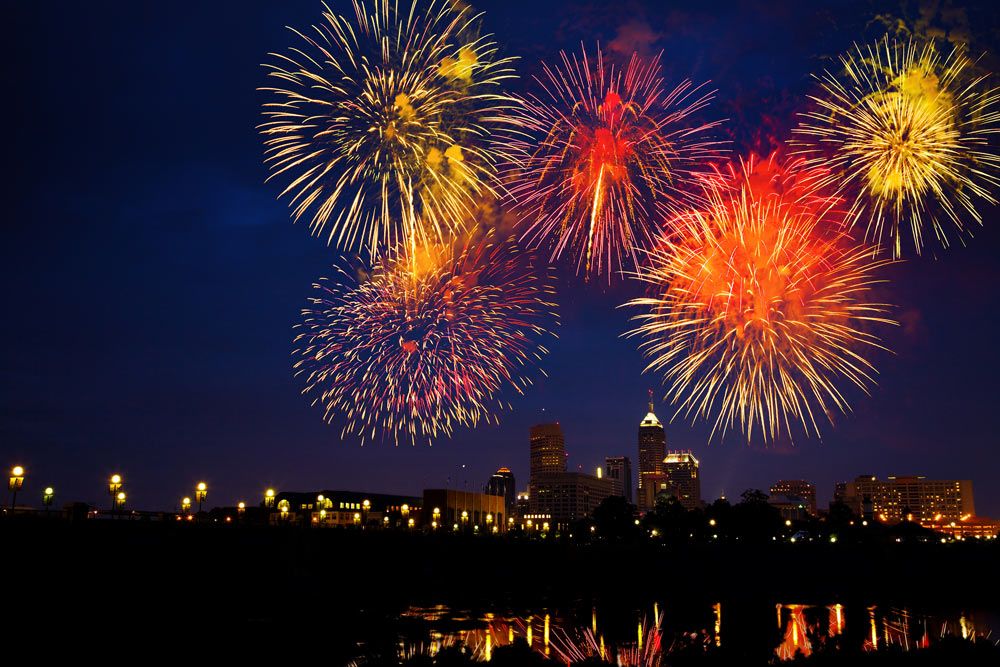 fireworks show in Indiana