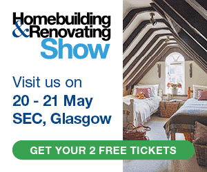 Homebuilding & Renovating Show promotion for 2 free tickets