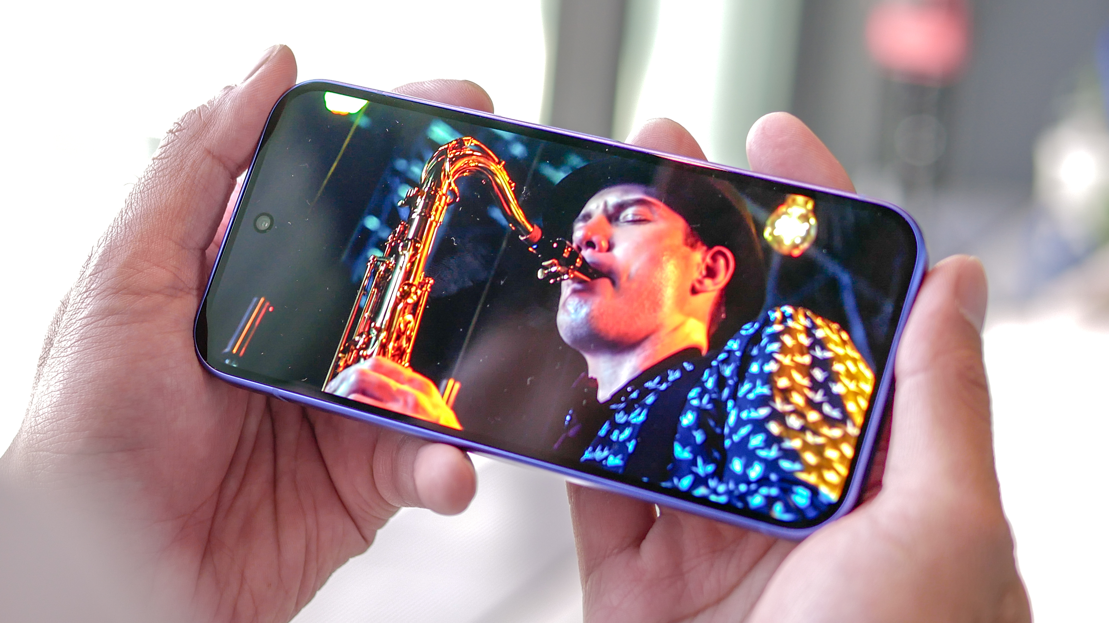 Google Pixel 10 playing a video on YouTube.