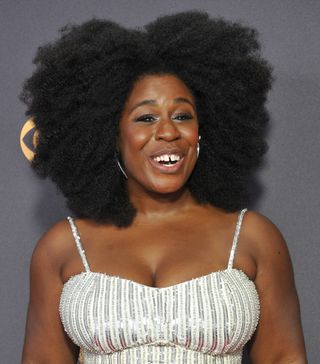 Uzo Aduba arrives at the 69th Annual Primetime Emmy Awards at Microsoft Theater on September 17, 2017 in Los Angeles, California