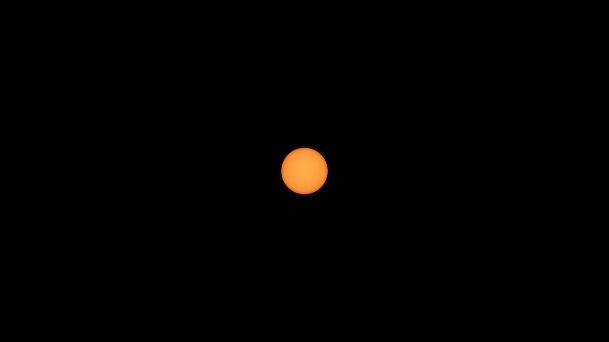 Photo of the sun at 200mm focal length.
