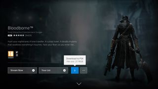 PlayStation Now review: Bloodborne download