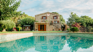 Country house surrounded by woods in Catalonia.