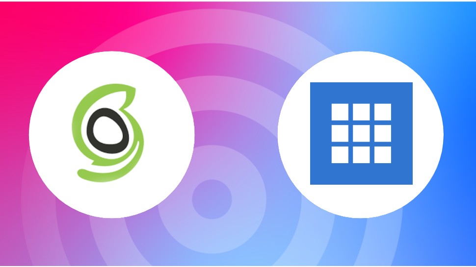 An image of the SiteGround logo and Bluehost logo side by side