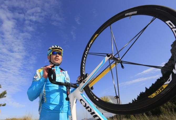 Dmitri Gruzdev during Astana's training camp in Calpe