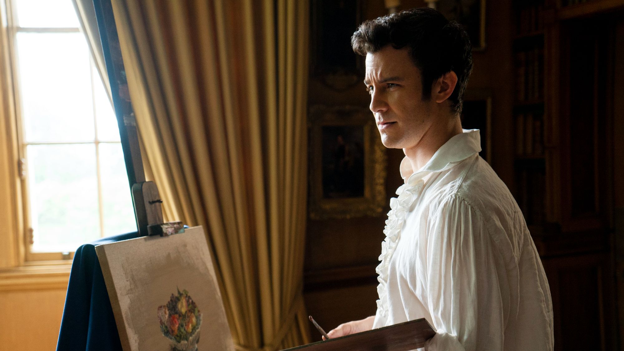 Luke Thompson como Benedict Bridgerton em Bridgerton