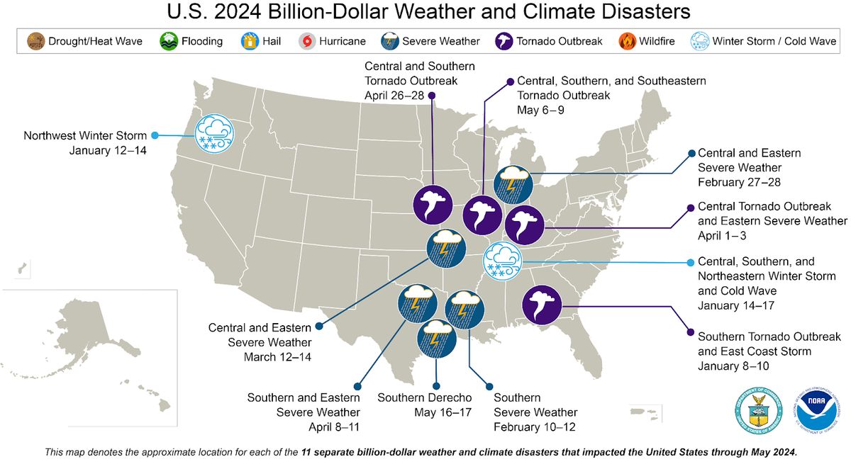 Billion-dollar disasters have been sweeping across the US this year | Space