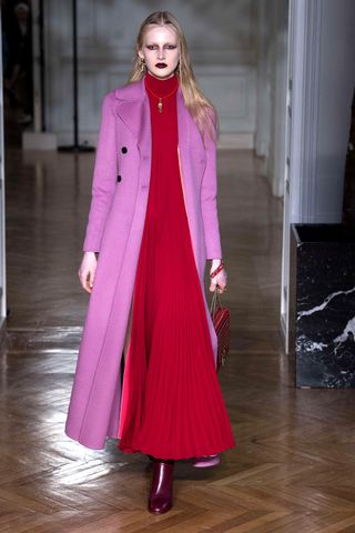 Valentino red pink paris fashion week