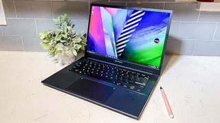 Asus Vivobook Pro 14 on counter
