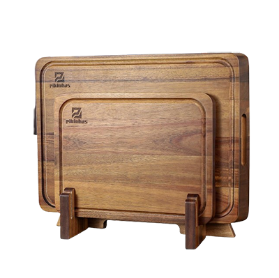 Piklohas, Piklohas Large Wooden Chopping Board Set for Kitchen