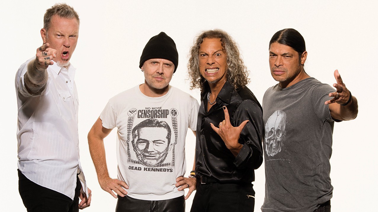 A press shot of Metallica taken in 2016