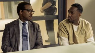 Courtney B. Vance as Franklin Roberts and Tosin Cole as Moses Johnson in 61st Street