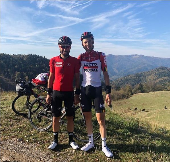 Tom Wellens and Thomas De Gendt on the Grand Ballon in the Vosges
