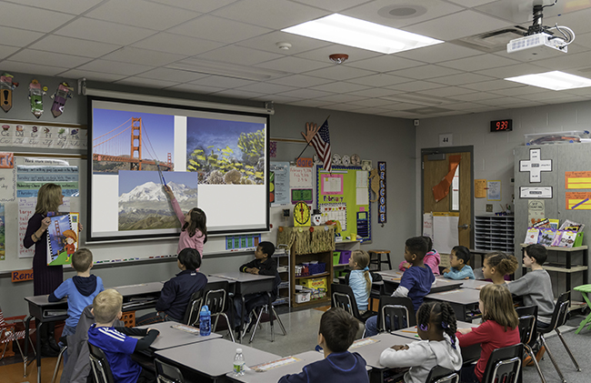 projectors in classrooms