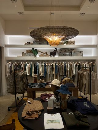 The inside of Banana Republic's new SoHo flagship store in Manhattan.