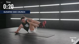 Tommy’s 8- Minute Pacquiao Inspired Core Workout: Elevated Side Crunch (right and left)