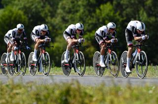 Team Sunweb 5th in the stage 3 team time trial at the tour de France