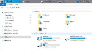 Tabs in Windows File Explorer