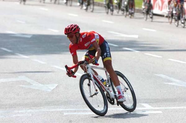 Alberto Contador (Saxo Bank) during the final Vuelta stage