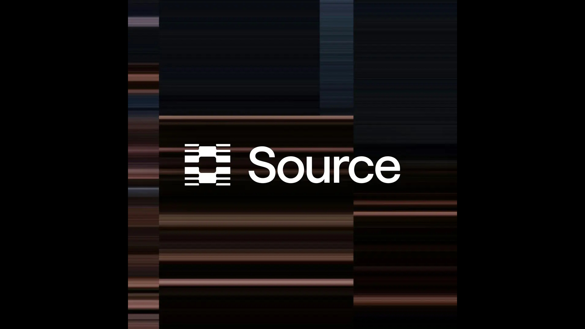 The Source.ai logo in a black background