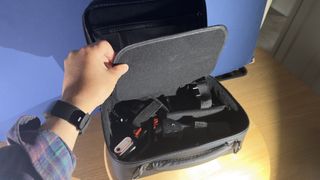 Hohem iSteady MT2 gimbal in its carry bag