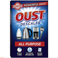 3 x 3 sachets Oust All Purpose Descaler Cleaner Kettle Iron Household Appliances, £6.46 at Amazon
